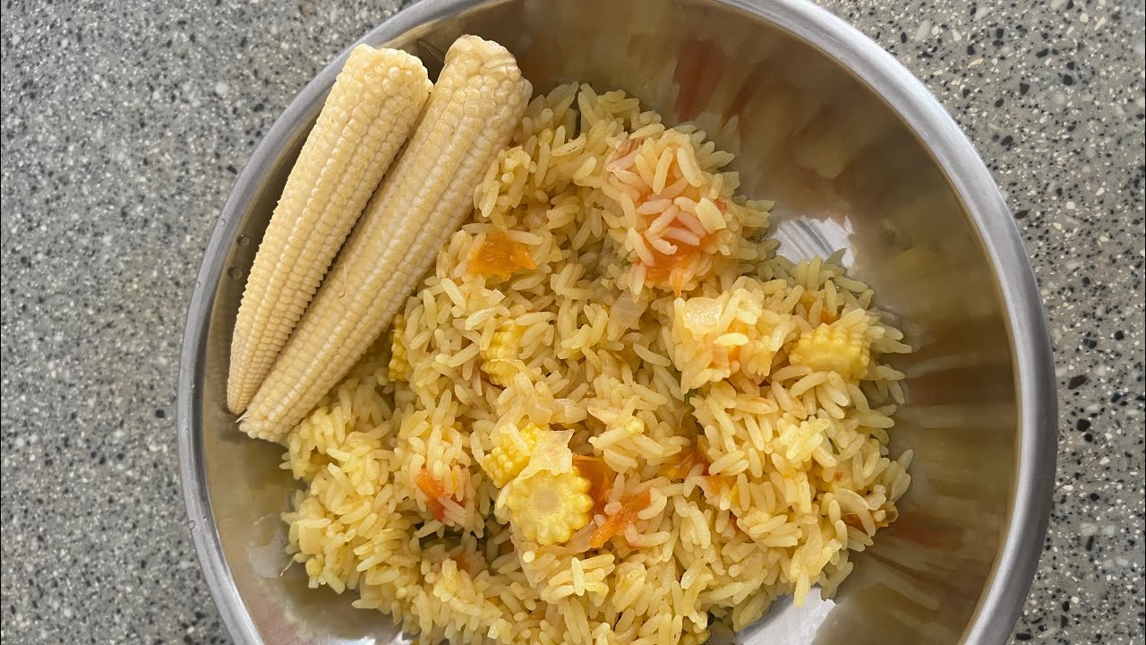 One pot baby corn rice kid’s recipe 🌽 YouTube