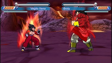 Xeno Vegito vs Super Saiyan 4 Broly Shin Budokai 2 Mod ( Z difficulty)