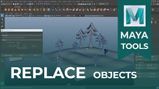 Hướng dẫn sử dụng lệnh thay thế REPLACE OBJECTS trên 3d Maya