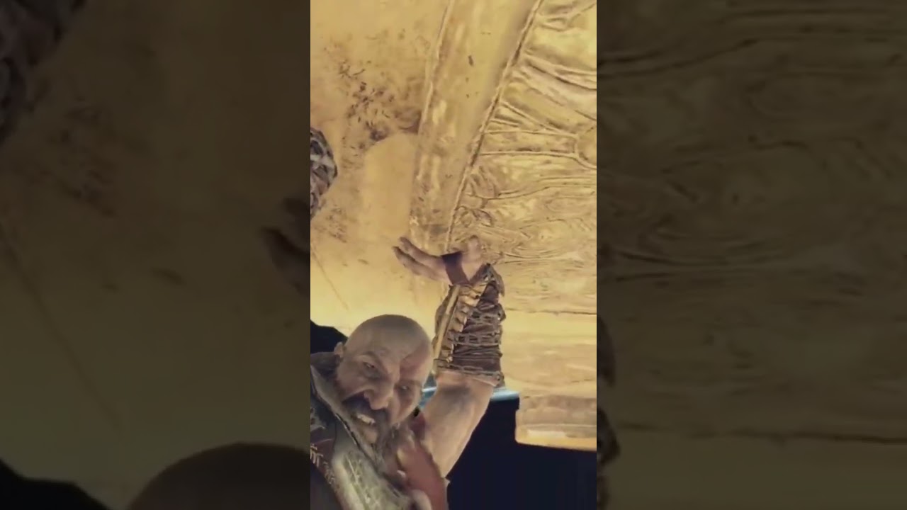 Kratos Flips The Entire Temple! 