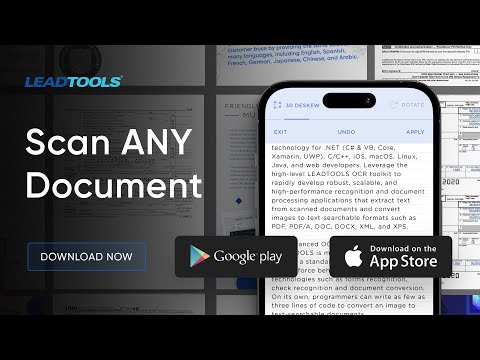 LEADTOOLS Doc Scanner App
