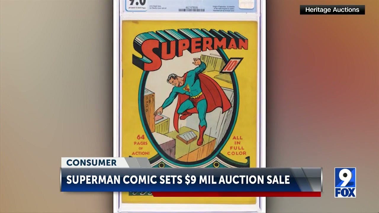 Superman comic sold for $9 million at Heritage Auction