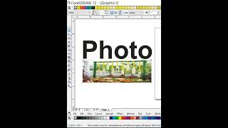 CorelDRAW में text में photo को fill करना। #shorts #ytshorts #coreldraw #computer