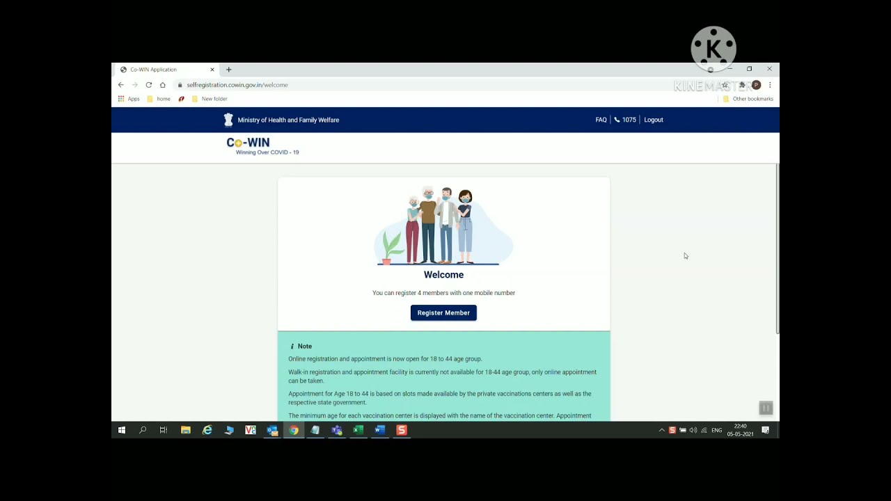 how to register for covid vaccine on cowin, step by step