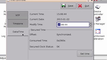 SERVER DCP, IMB ShowVault   Control Panel Overview  Time Settings