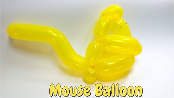 How to make mouse balloon. How to make balloon animals. balloon animals for beginners