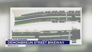 Construction underway on busy Demonbreun Street bikeway