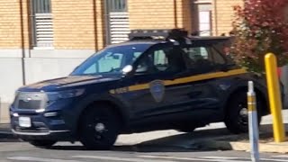 Brand New TBTA 2020 Ford Police Interceptor Utility Parked By The Brooklyn Battery Tunnel In NYC