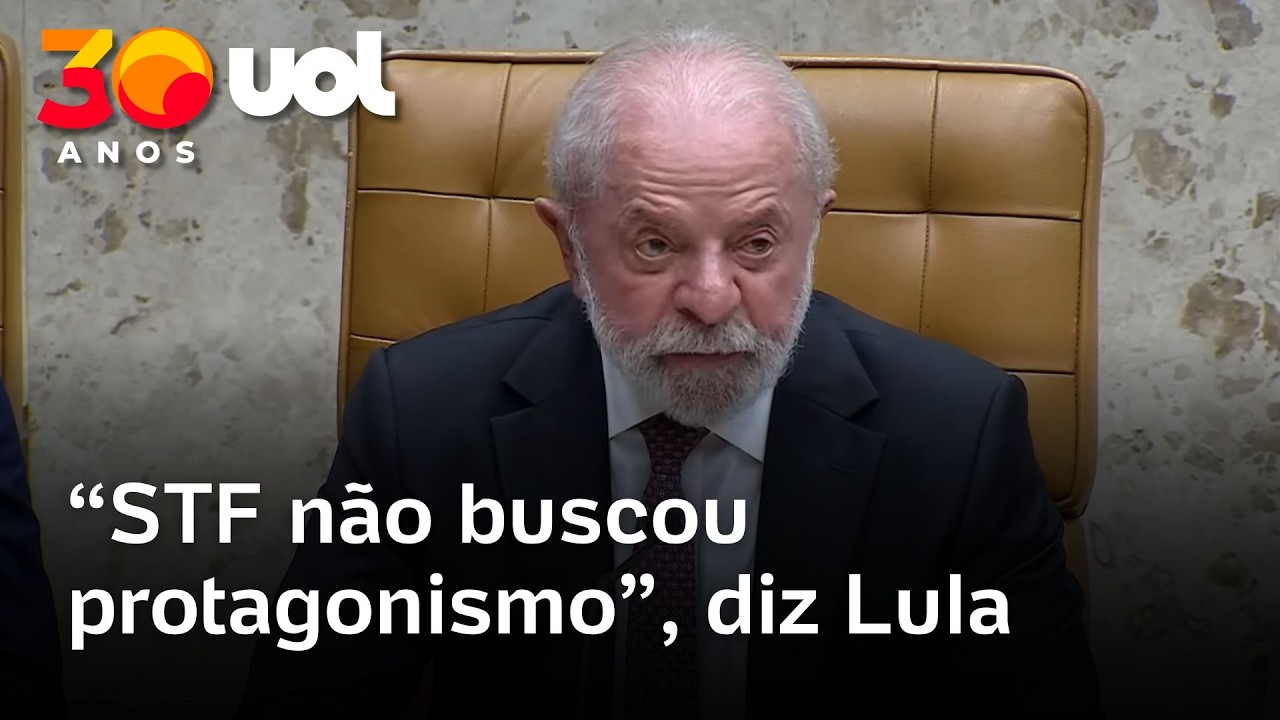 Lula diz que STF não buscou protagonismo e nem tomou para si atribuições de outros Poderes