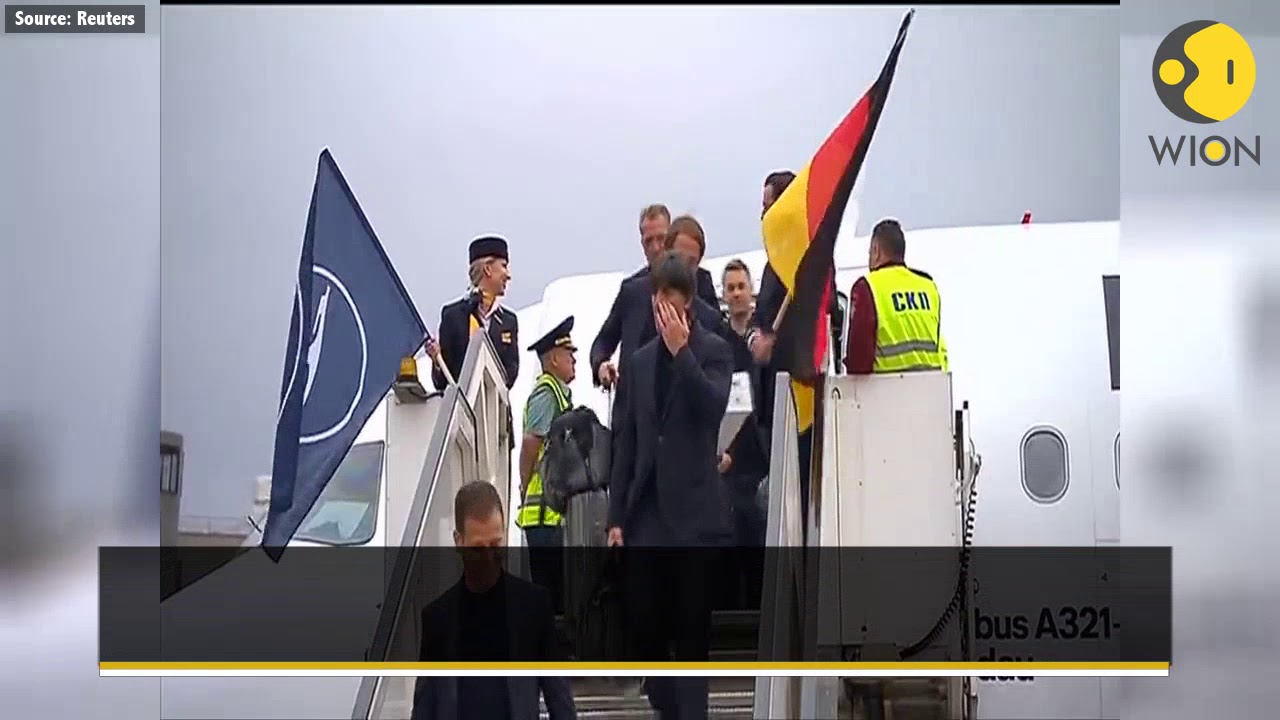 World Cup champions Germany arrive in Moscow