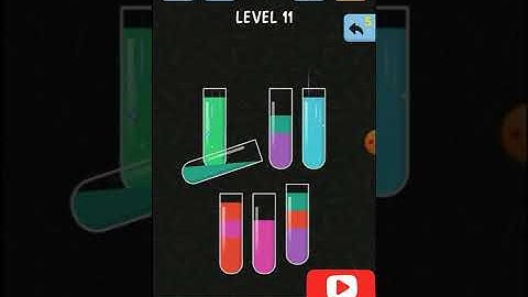 water color sort level 11 | RD GAMING AXOM | Water color sort gameplay | Gaming shorts | #shorts #op