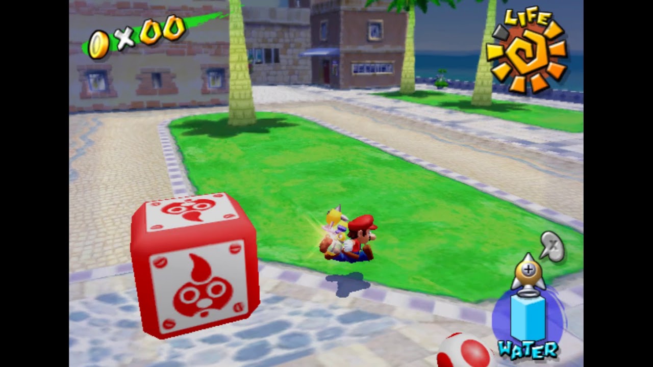 Super Mario Sunshine Accessing Sirena Beach Remove the Pineapple