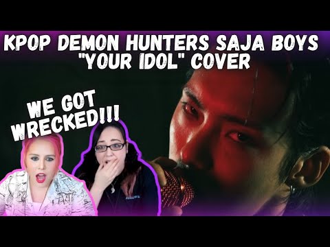 Kpop Demon Hunters SAJA BOYS "YOUR IDOL" Covered by JUNHEE | K-Cord Girls Reaction