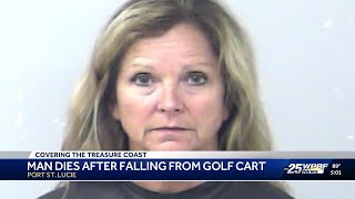 Port St. Lucie woman charged with DUI after husband dies in golf cart fall