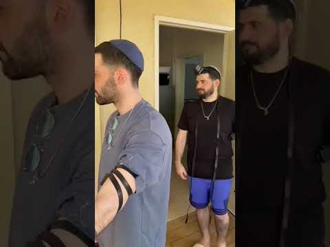 Gali and Ziv Berman, Twins who Survived Hamas Captivity put on Tefillin