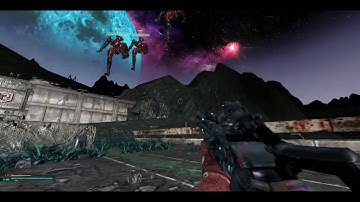 Three js fps game Jamir - Droid bot ai & physics development