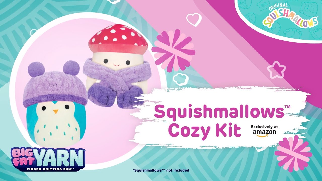 Big Fat Yarn Squishmallows Cozy Kit Tutorial Jazwares YouTube