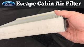 How To Replace A 2013 - 2019 Ford Escape Cabin Air Filter - Remove Change A/C AC Air Filter Location