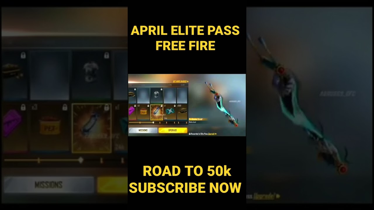 April Elite pass free fire 2022 | free fire shorts