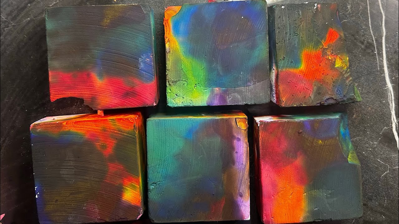 MultiColor Dyed Crunchy Gym Chalk | Oddly Satisfying | Asmr | Asmr ...