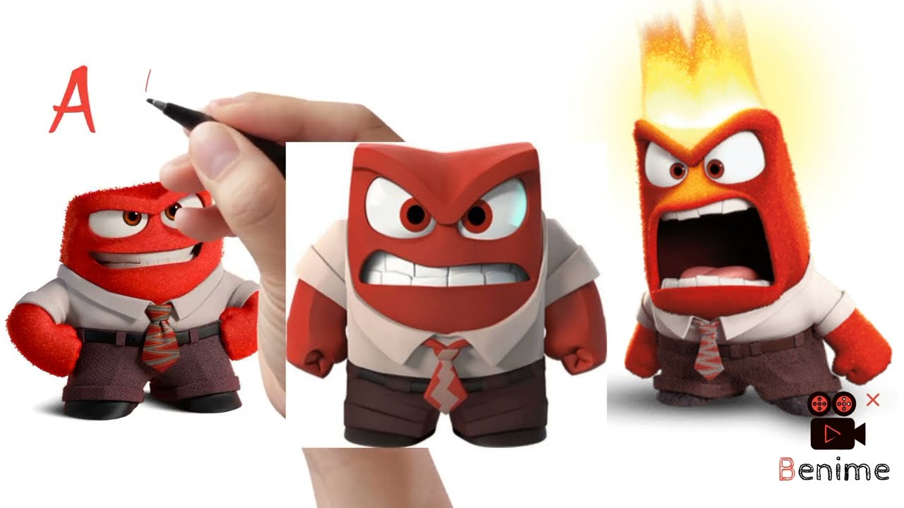 HOW TO DRAW INSIDE OUT CHARACTER JOY ANGER AND ALL CHARACTER 🎨🖌️