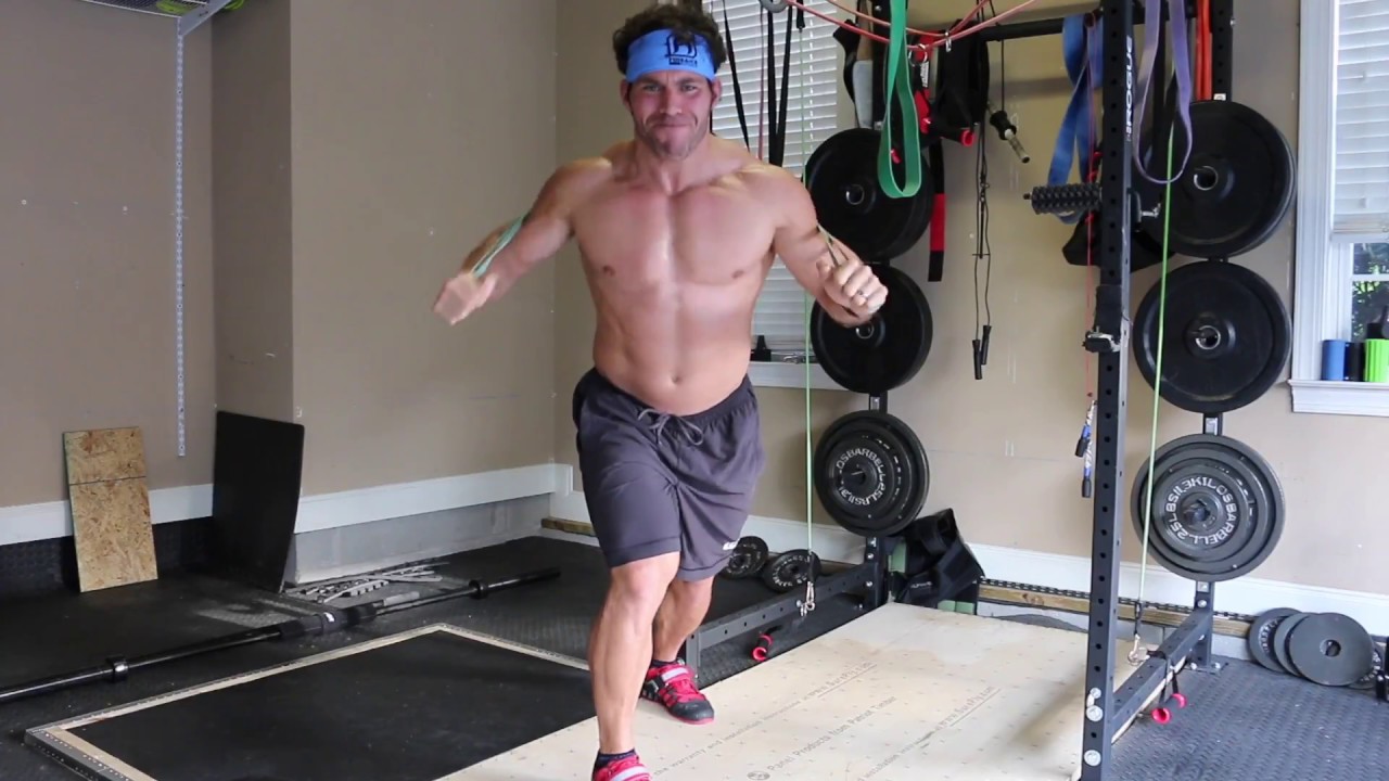 Standing Chest Press with Bands Speed YouTube