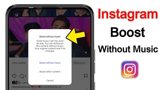 Boost without music | Some music can't be used for ads | Instagram post boost problem