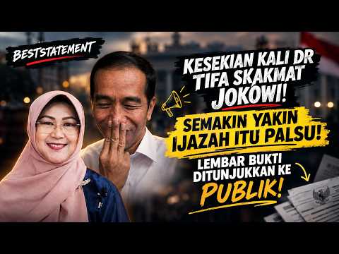 MORE CONVINCED THAT THE DIPLOMA IS FAKE! DR. TIFA CHECKMATES JOKOWI AGAIN! PROOF FINALLY RELEASED...