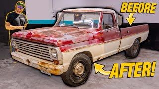 FORGOTTEN 1967 Ford F250 INSANE Paint Transformation!