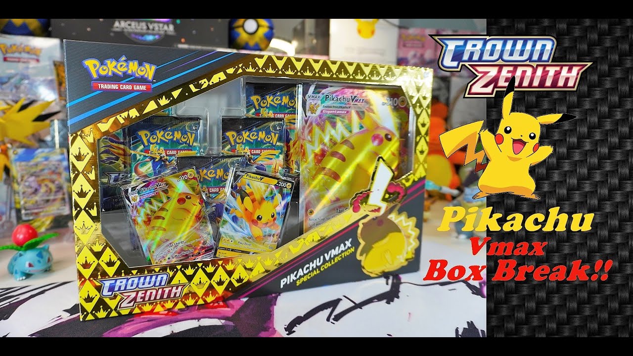Crown Zenith Pikachu Vmax Box Break!! Pokemon YouTube