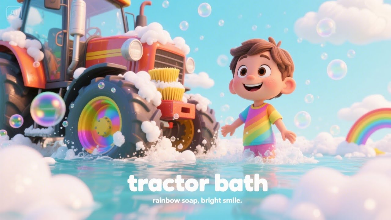 Tractor on the Farm Parade | Fun Farm Vehicle Song for Kids | Sing Along Tractor Rhyme