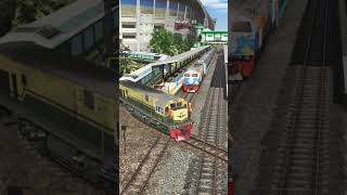 UNBELIEVABLE !! Extreme Crossing of Trains and High Speed Trains #train #keretaapi #railway #shorts