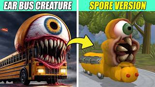 The Monster Bus Nightmare, Creating Eye Bus Creature in SPORE