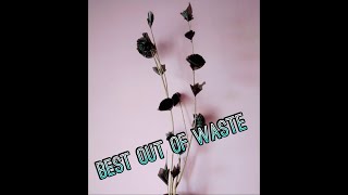 DIY Flowers with Plastic bag / home decor / Best out of waste