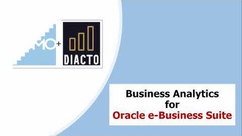 Business Analytics for Oracle E-Business Suite