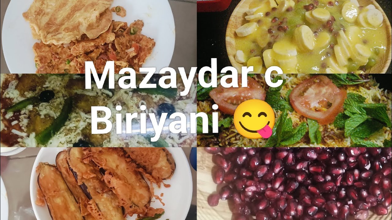 Mazy dar sa nashta our very spicy 🥵 biryani jisy daikhty e munh Mai Pani AA jay