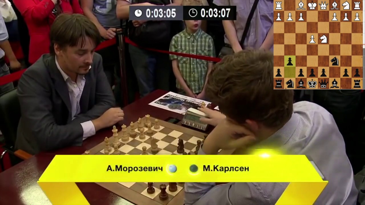 Magnus Carlsen Loses in Time Scramble to GM Alexander Morozevich! Blitz Chess