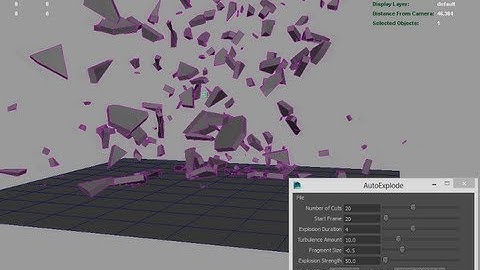 Maya MEL AutoExplode Script