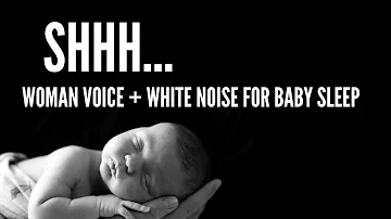 Shhh Sound & White Noise 🌛 to Put a Baby to Sleep the whole night 💤 Hushing Baby