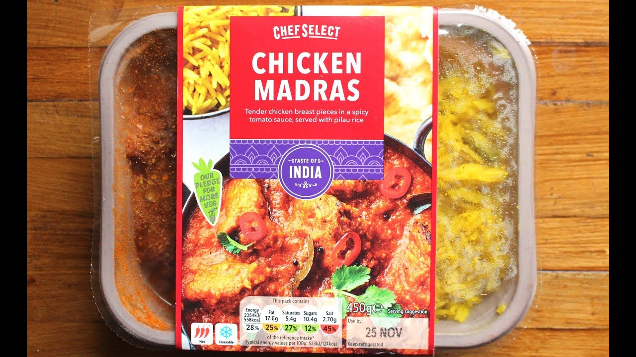 Chef Select ~CHICKEN MADRAS~ || £2.39 || Lidl || 450g || Ready Meal Review  - YouTube