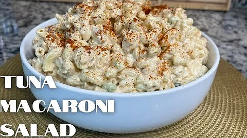 Southern Tuna Macaroni Salad | Tuna Macaroni Salad Recipe | Tuna Salad | Pasta Salad | Canned Tuna