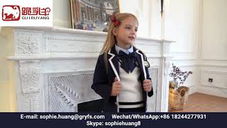 Original designs Elite Brithish Style Spring and Autumn Blazer School Uniform