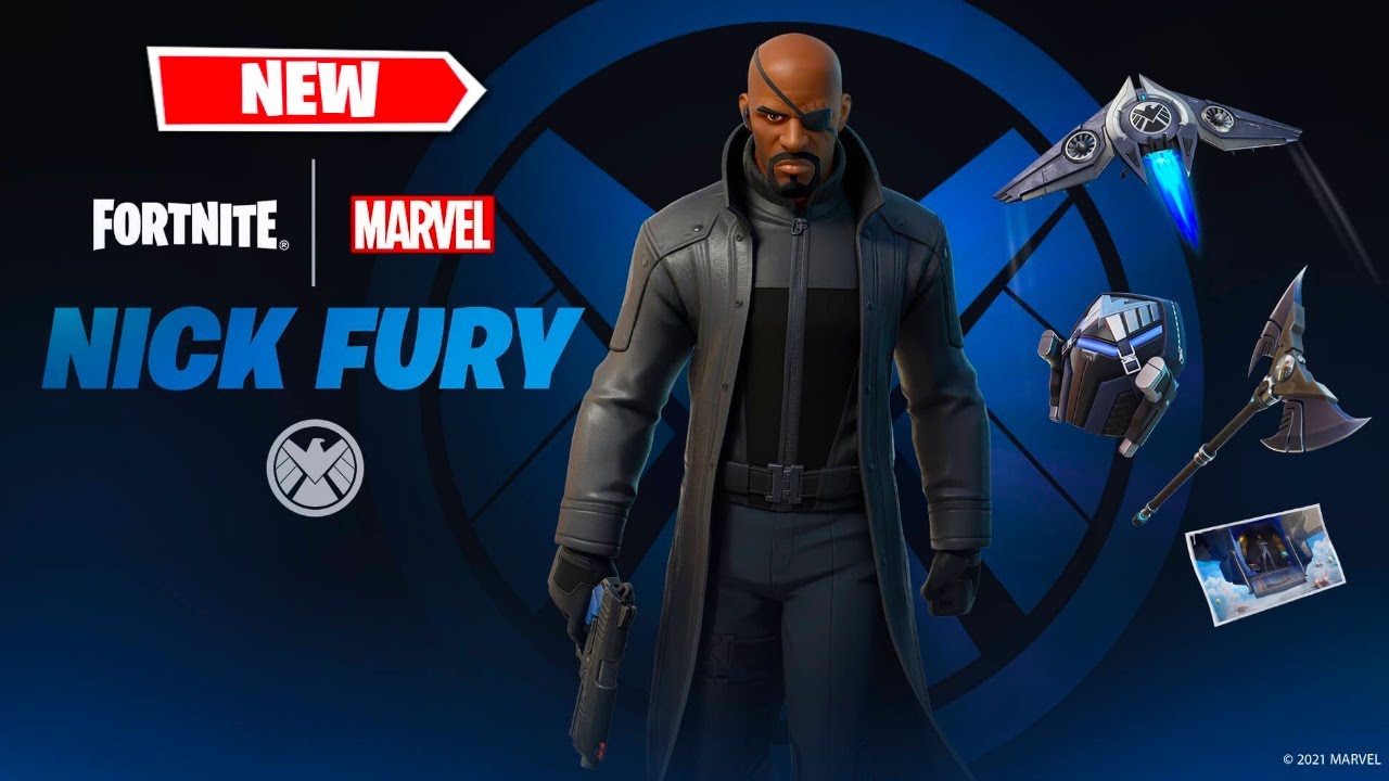 *NEW* NICK FURY SKIN GAMEPLAY - FORTNITE MARVEL S.H.I.E.L.D. SET BUNDLE