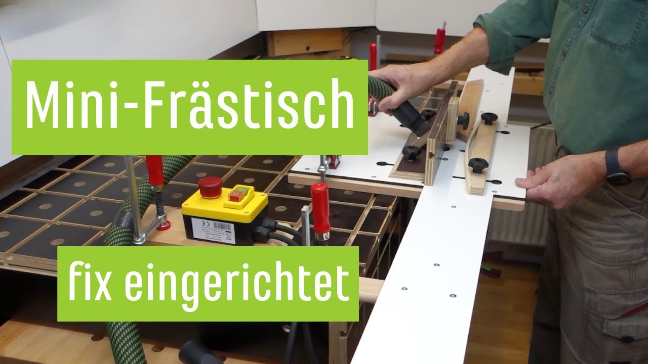 Mobiler Frästisch mit cleverer Fräshöhenverstellung #holzwerken