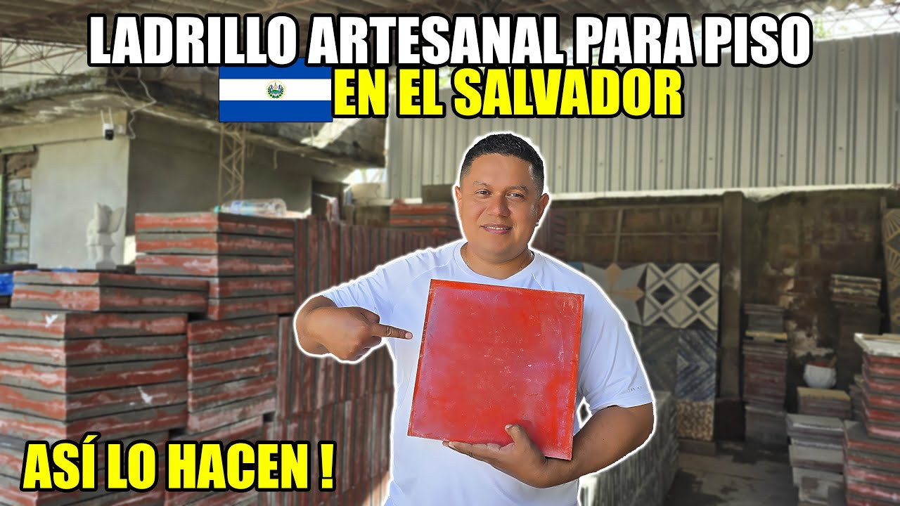 ASÍ HACEN EL LADRILLO PARA PISO ARTESANAL EN EL SALVADOR 😱 ESTE PONDRÉMOS EN NUESTRA CASA!