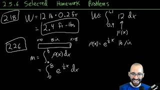2 5 6 Selected Homework Problems 218, 226, 232, 237, 250