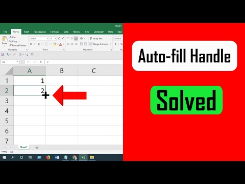 Videó: Hogyan kapcsolhatom be a kitöltési fogantyút az Excel 2007-ben?
