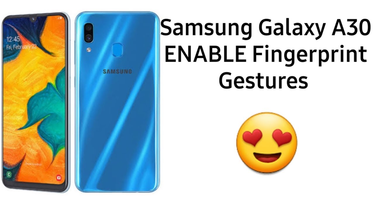 Open Notification Panel with Fingerprint || Galaxy A30 ||
