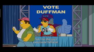 The Simpsons | Duffman gets a bad reception at Mascot convention
