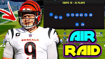 This NEW AIR RAID Passing Offense is GLITCHY! Madden 23 Gun Trips TE Scheme!